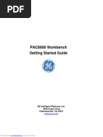 PAC8000 Workbench Getting Started Guide: GE Intelligent Platforms, Inc. 2500 Austin Drive Charlottesville, VA 22911