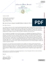 Letter from state Sen. Richard Roth, D-Riverside, regarding a parking lot proposed near March Air Reserve Base.