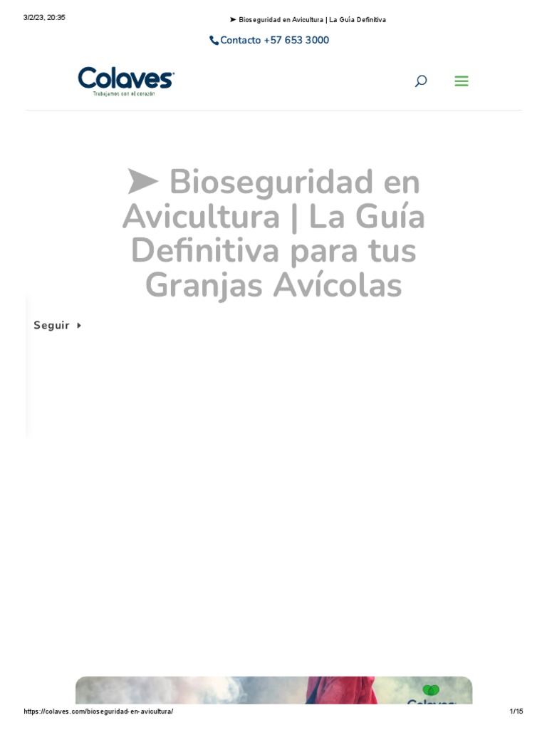 Bioseguridad en Avicultura - La Guía Definitiva | PDF | Detergente | Aves