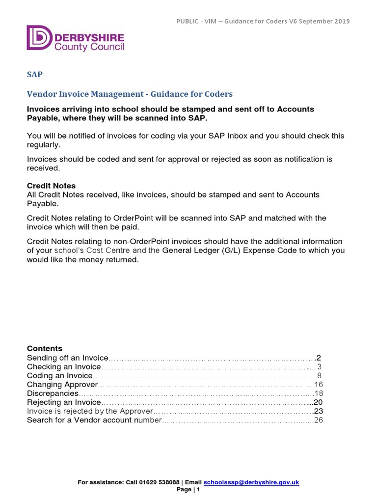 Vendor Invoice Management Guidance | PDF | Accounts Payable | Invoice