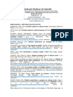 Bibliografia - Pesquisa Quantitativa