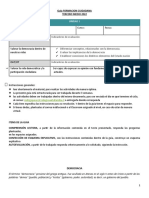 Guía de Formación Ciudadana para Tercer Medio: Democracia y Derechos Fundamentales