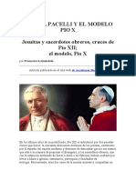 El Papa Pacelli y El Modelo Pio X