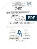 Nombre: - 1. Escribe Las Letras Dentro de Las Figuras de Acuerdo A Su Forma, Encontraras Un Mensaje