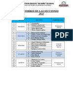 Nombres de Las Secciones 2023