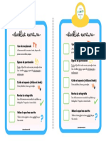 Escritura Checklist