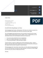 Everest Professional Cover Letter Template Blue