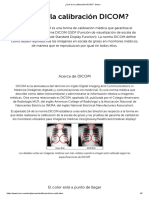 ¿Qué Es La Calibración DICOM?