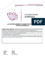 Ley de Procedimiento Administrativo para El Estado de Morelos