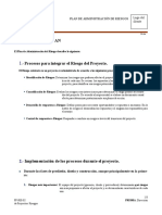 Objetivos Del Plan: Plan de Administración de Riesgos