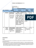 Sesión de Aprendizaje #2 Comprensión Lectora Marzo 2023