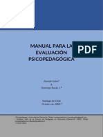 Manual evaluación psicopedagógica