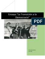 Ensayo La Transición A La Democracia