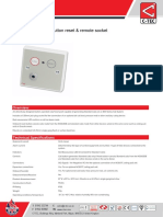 Standard Call Point, Button Reset & Remote Socket: NC802DB