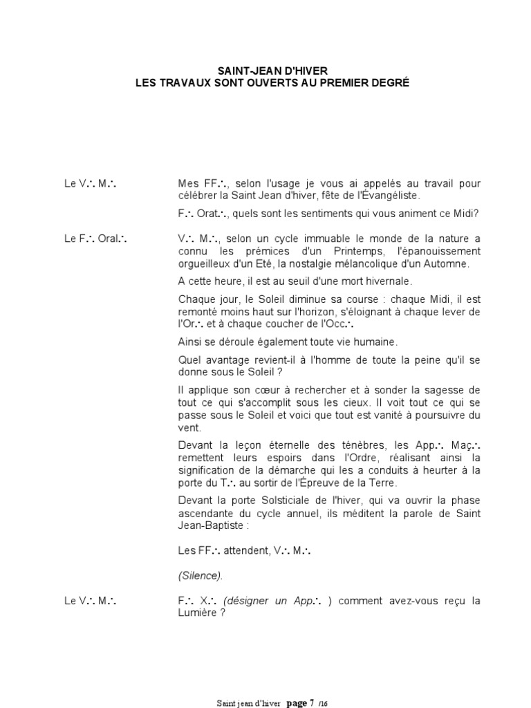 Rituel Saint Jean D Hiver Reaa Pdf