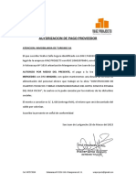 Autorizacion de Pago Proveedor: Atencion: Inmobiliaria de Turismo Sa