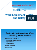 Final Elem 4 Work Equipment Health and Safety