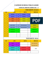 Horarios AM Instituto Superior de Música Público Leandro Alviña Miranda del Cusco 2023-1