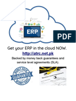 Get Your ERP in The Cloud NOW.: Backed by Money Back Guarantees and Service Level Agreements (SLA)