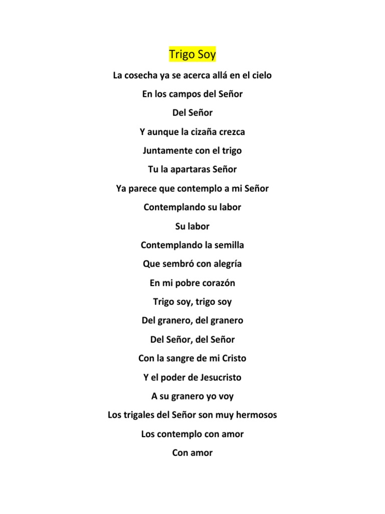 Trigo Soy | PDF