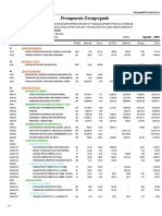 Presupuesto Desagregado: 01 - Obras Hidraulicas Agosto - 2018