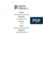 Ruth Esther Tejeda Suriel 21-MMRM-6-009 155-5 Registros de Transacciones Contabilidad General