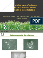 Variables Que Afectan El Aterronamiento en Un Ingenio Colombiano