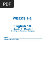 Quarter 4 English 10 Weeks 1-2