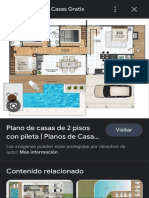 Plano de Casas de 2 Pisos Con Pileta - Planos de Casa Gratis