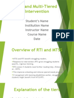 RTI and Multi-Tiered