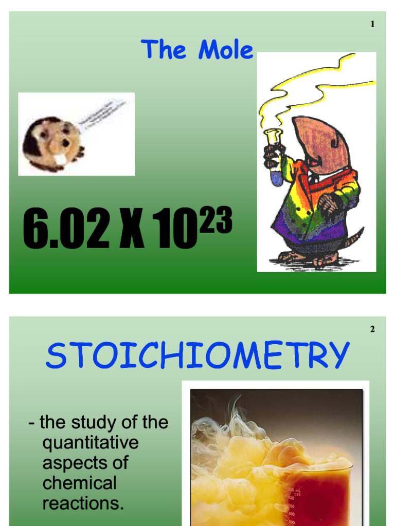 Mole Concept PDF Mole (Unit) Molecules
