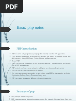 Basic php notes