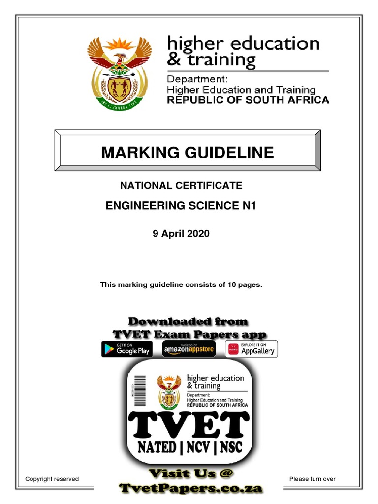 T620 - Engineering Science N1 April Memo 2020 | PDF | Ion | Electrical ...