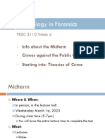 Criminology in Forensics: Info About The Midterm Crimes Against The Public Order Starting Into: Theories of Crime