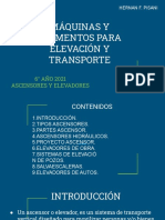 Ascensores y Elevadores. Máquinas y Elementos para Elevación y Transporte