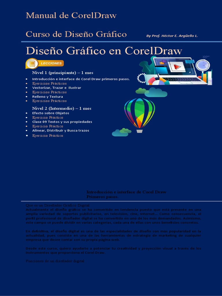 Manual de CorelDraw: Curso Básico y Avanzado | PDF | Diseño gráfico ...