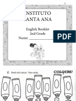 Instituto Santa Ana: English Booklet 2nd Grade Name