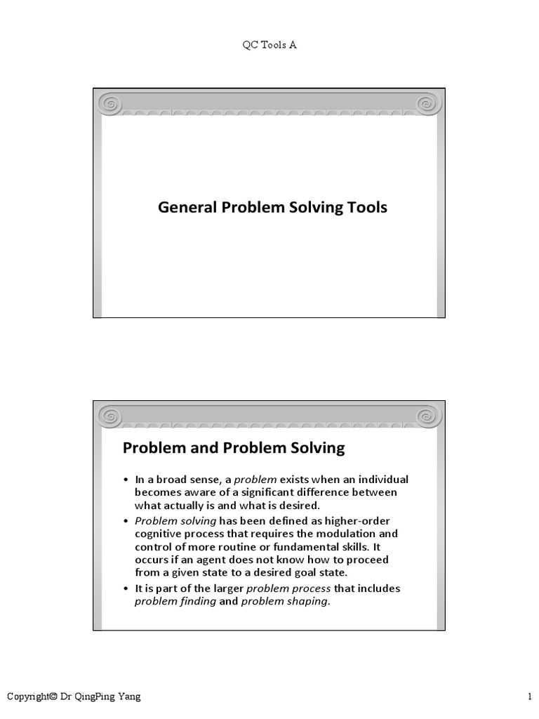 General Problem Solving Tools | PDF