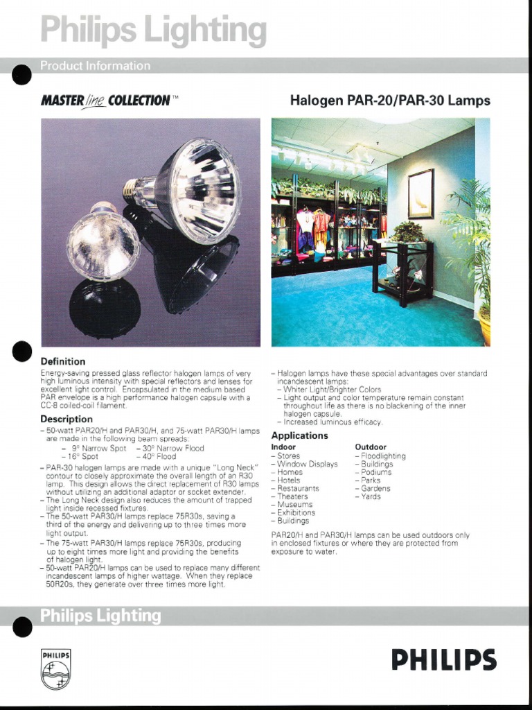 Efficient Halogen Lighting Guide | PDF | Building Engineering ...