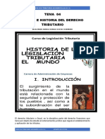 Tema 4 Origen e Historia Del Derecho Tributario