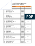 Denah - Kursi - Yudisium - Periode 7