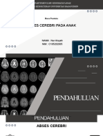 Abses Cerebri Pada Anak: NAMA: Nur Aisyah NIM: C105202005