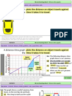 A Distance-Time Graph Plots The Distance An Object Travels Against The Time It Takes It To Travel