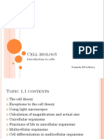 Introduction to Cells and Cell Theory