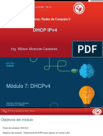 DHCP Ipv4: Curso: Redes de Computo II