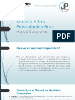 Materia Arte y Presentación Final: Manual Corporativo