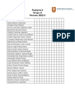 Pediatría II Grupo A Periodo 2022-3: Nombres