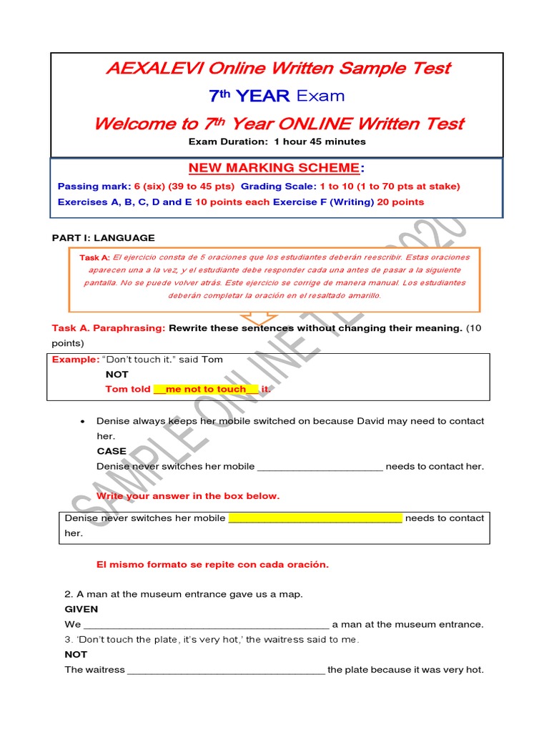 7j Sample Online Test 2020 | PDF | Hotel