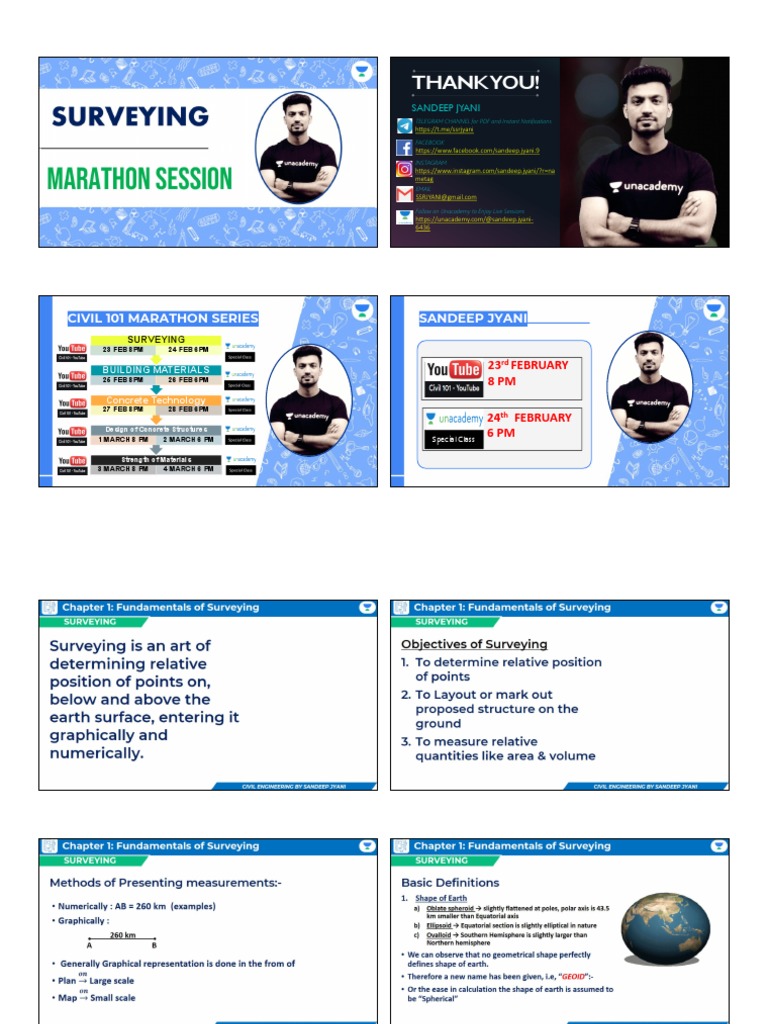 Civil Engineering Marathon Sessions | PDF