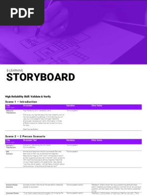 e-learning storyboard